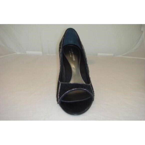 Sergio Rossi Evening Shoes High Heels Pumps Black Silver Beaded 8 US  New In Box - Picture 2 of 5